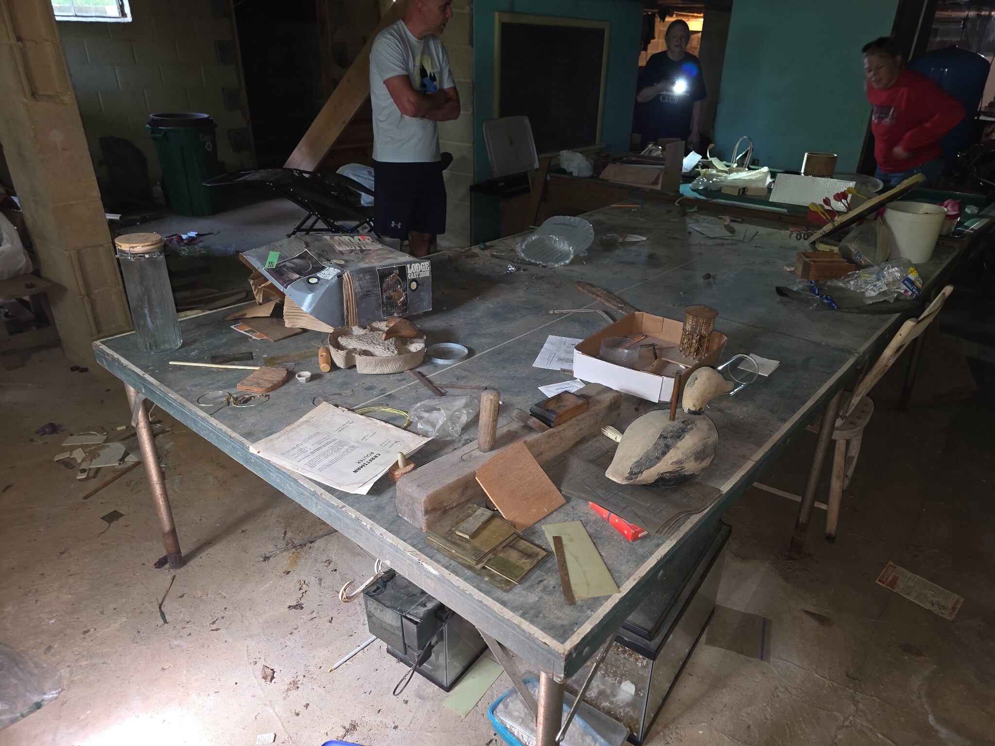 Property contents being sorted for removal