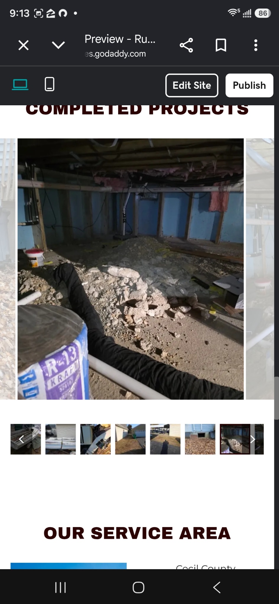 Basement removal in progress by Rubbish