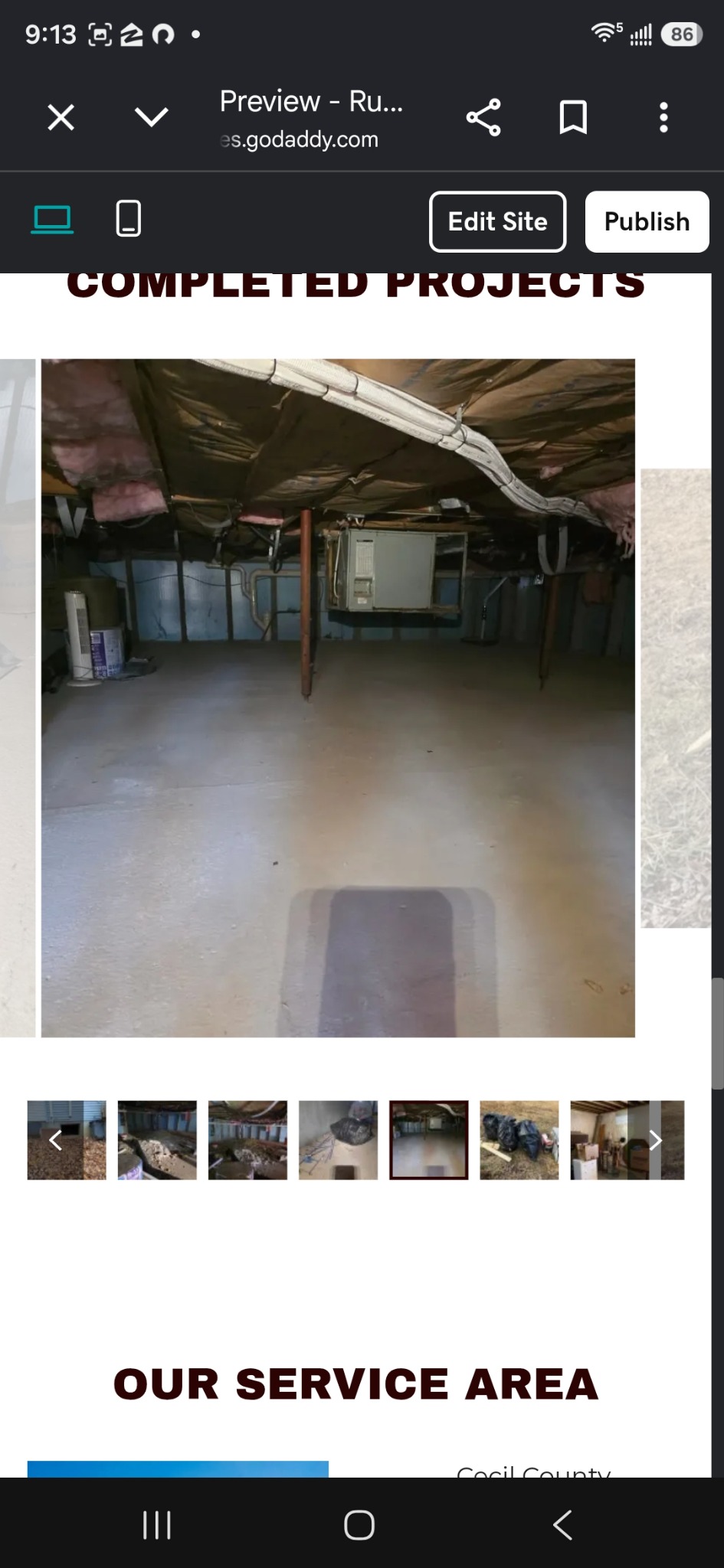 Basement cleared by Rubbish