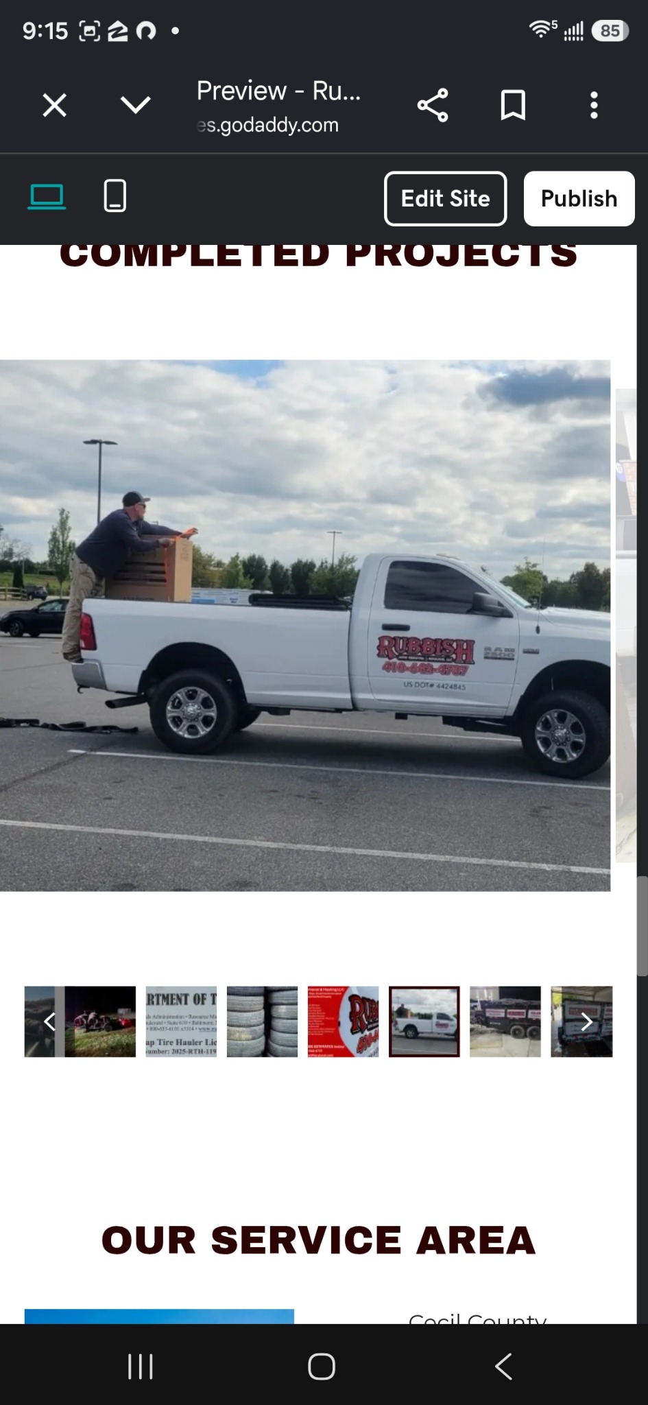 Bulky-item pickup by Rubbish